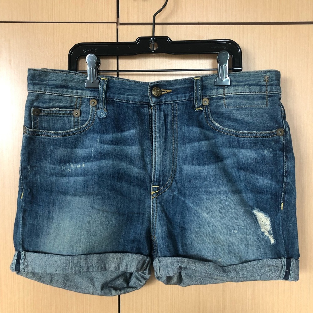 R13 size 27 denim shorts